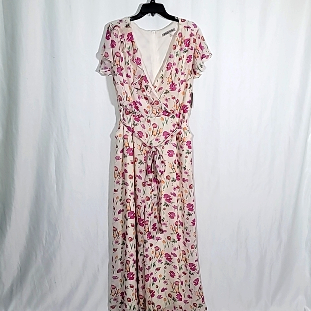 Danny & Nicole fully lined jumpsuit floral print Wide Leg - Picture 2 of 9